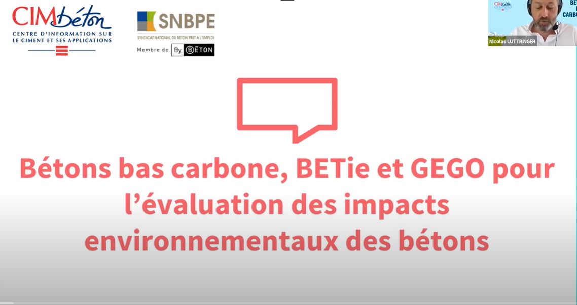 Le Béton Bas Carbone Et Les Outils De Calcul - Ecole Française Du Béton